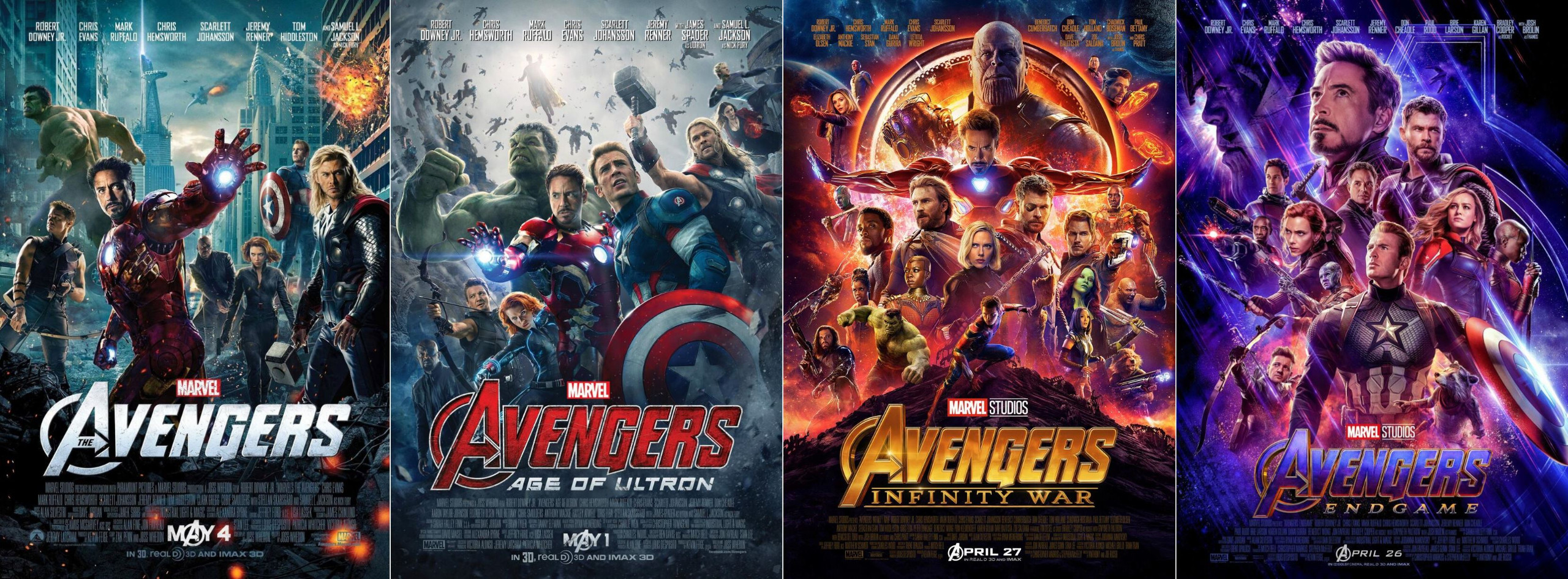 【4K电影】《复仇者联盟系列》1-4部 蓝光 HDR 国英双语音轨 内封特效字幕【典藏版】
