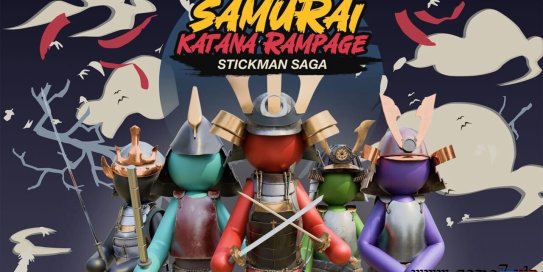 【Switch】武士刀横冲直撞：火柴人传奇丨Samurai Katana Rampage Stickman Saga